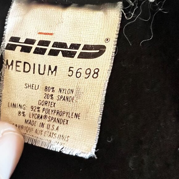 Hind Gray & Black Gore-Tex Medium cycling Jacket vintage - Picture 5 of 8